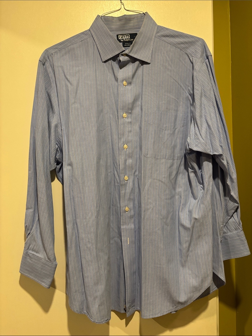 Ralph Lauren Light Blue Pinstripe Dress Shirt
